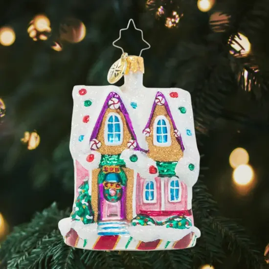 Christopher Radko Christopher Radko Marvelous In Mint Gem Glass Christmas Ornament 1021038 White {3}