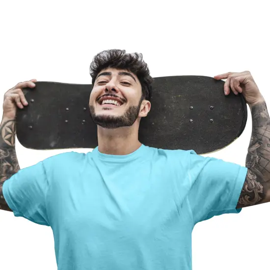 Basic Unisex Short Sleeve Crew Classic Fit Tees | RADYAN&reg; White {2}