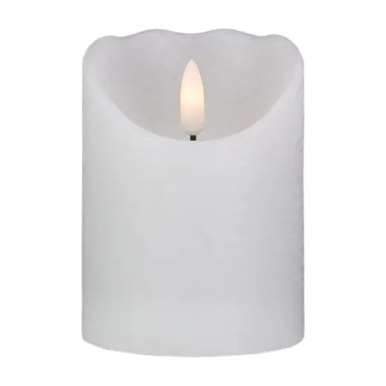Northlight 4" LED White Flameless Battery Operated Wax Candle {1}