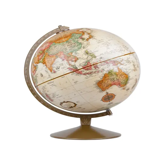 Franklin 12" Diameter Antique Ocean World Globe {1}