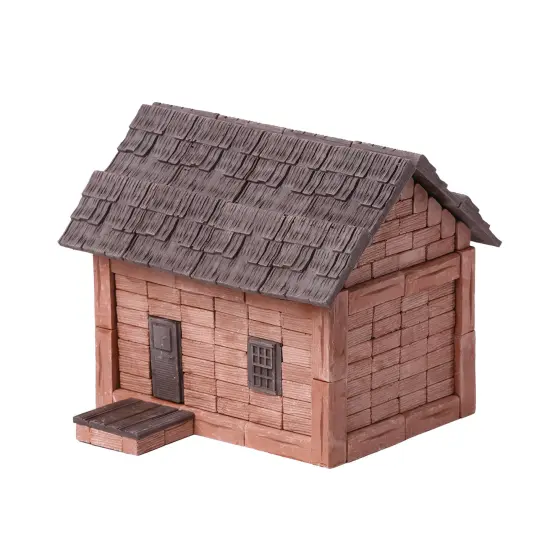 Mini Bricks Construction Set - Tile Roof House New {2}