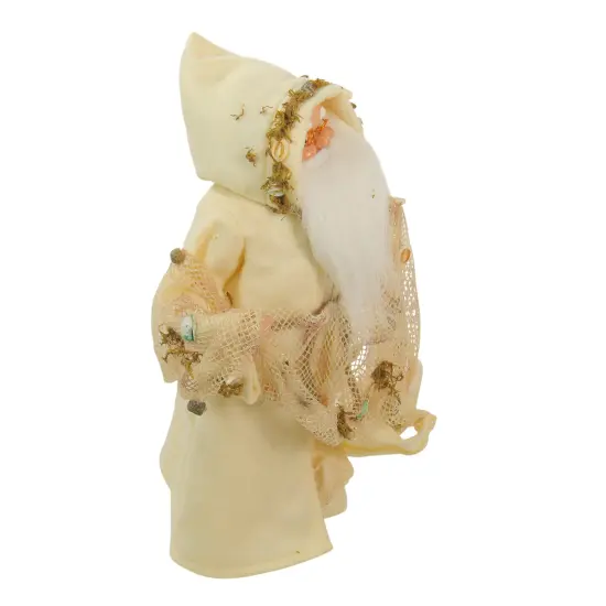 Northlight 16" Nautical Santa Claus with Fishing Net Christmas Figure Beige {3}