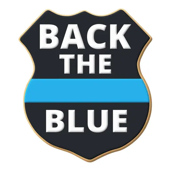 Police Badge Cookie Cutter 4.25 in B1600, CookieCutter.com, Tin Plated Steel, Handmade in the USA {5}