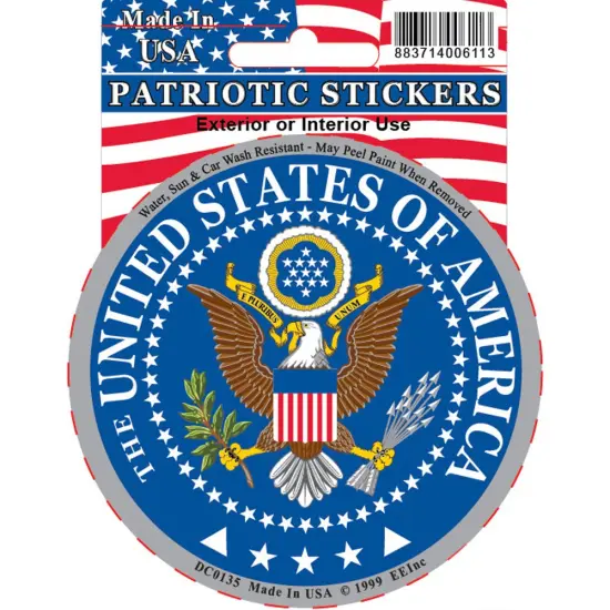 EagleEmblems DC0135 Sticker-USA,Seal,Logo (3.5'') {1}