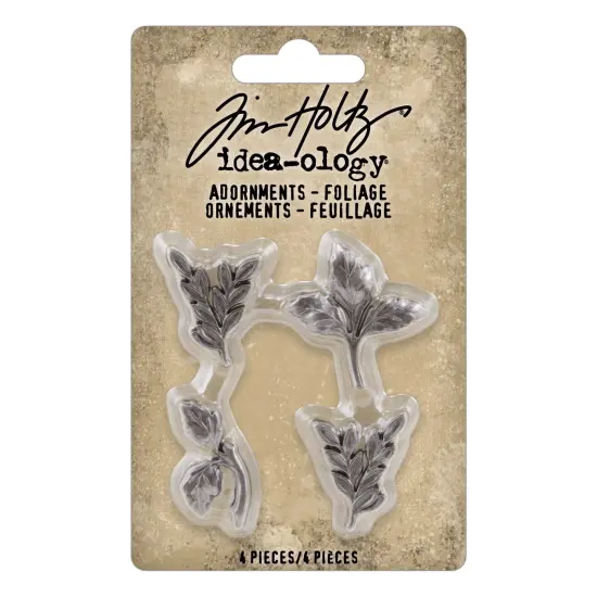 Idea-Ology Metal Adornments 4/Pkg-Foliage {1}