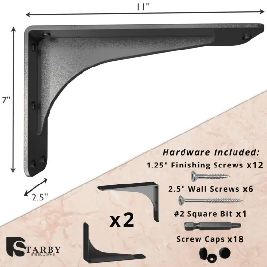 Gladiator Heavy Duty Granite Countertop Support Brackets {3}