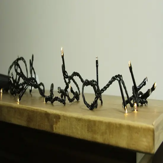 Kaemingk LED 8-Function Christmas Lights - Warm White - 90 ft Black Wire - 368ct {3}