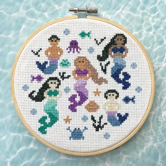 Mermaid Counted Cross Stitch Kit {1}