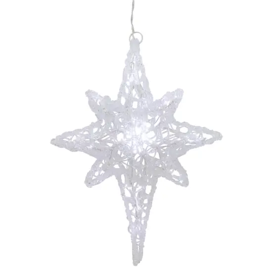 Northlight LED Lighted Star of Bethlehem Twinkle Christmas Decoration - 24" Clear {3}
