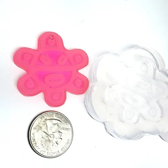 Sol Taino Symbol Dangle Earring Mold(C1) {2}