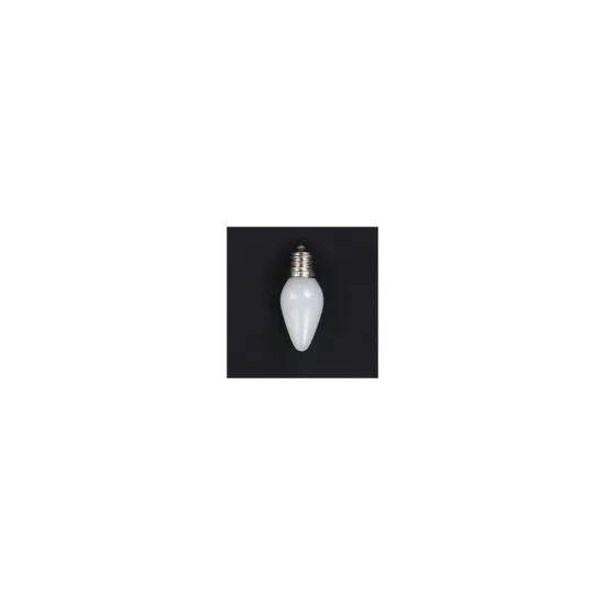Sienna Opaque C9 LED Christmas Replacement Bulbs - White - Pack of 4 {3}