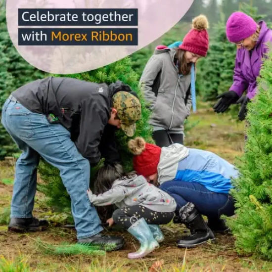 2.5" X 50 YD Wired Ribbon, Black and White, Buffalo Check Plaid Ribbon for Gift Wrapping, Christmas Decorations Indoor Home Decor, Craft Supplies & Materials {3}