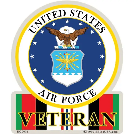 DC0016 U.S. Air Force Veteran Operating Enduring Freedom Sticker (3.5''x4.125'') {1}