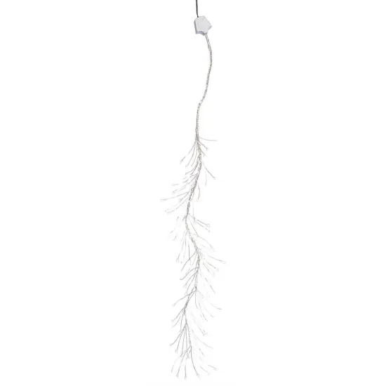 Vickerman LED Multi-Function Micro Fairy Branch Christmas Lights - Cool White - 5' Silver Wire - 144ct {1}