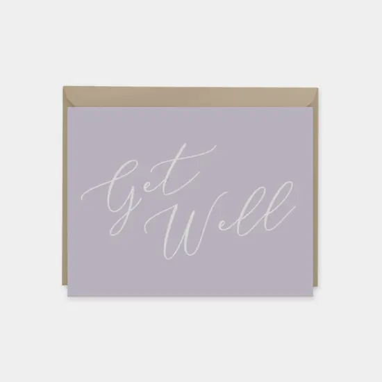 "Get Well" Script Card VI {1}