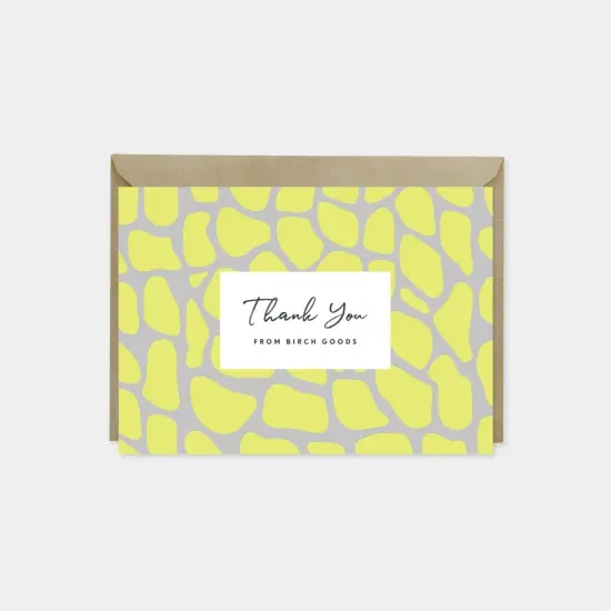 Pattern Thank You Card IV, Designer {1}