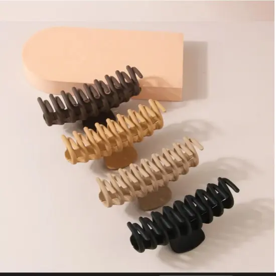 Frosted Hair Clips Women {5}