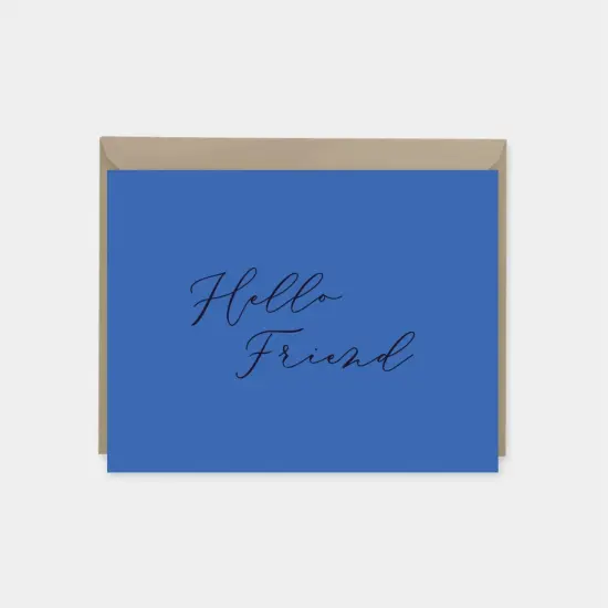 "Hello Friend" Card III {1}