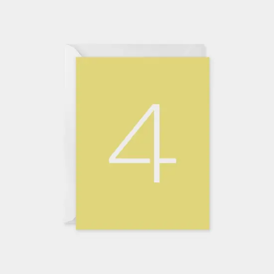 Birthday Age Card, Stencil Number {5}