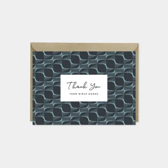 Fine Line Deco Custom Thank You Card VII {1}