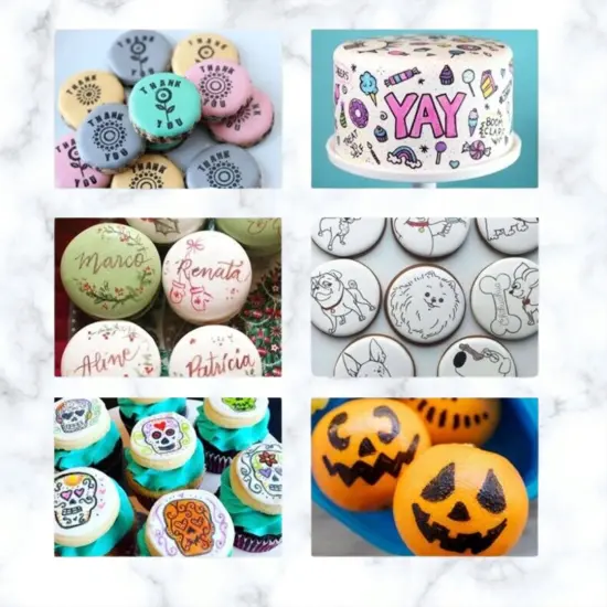 10 PCS Food Coloring Marker Double Sided Food Coloring Pen with Fine & Thick Tip {3}