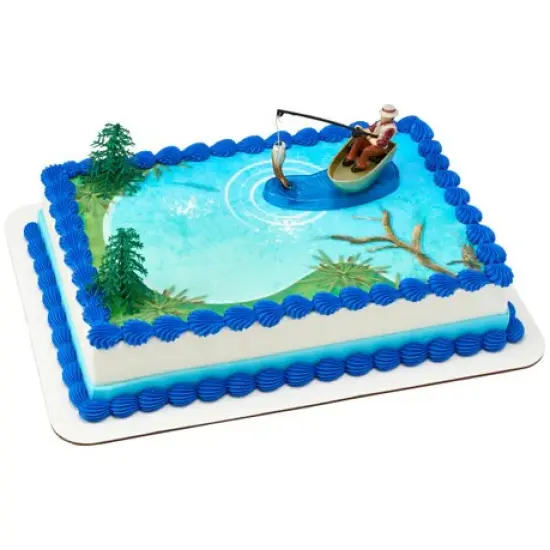 Fisherman with Action Fish Set Cake Kit {3}