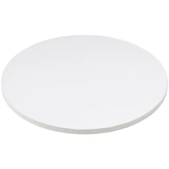 14" Round White Foil Cake Board 5ct {1}