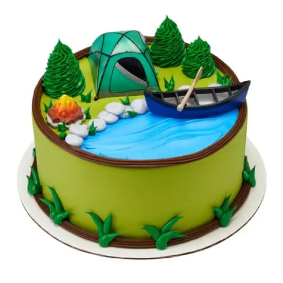 Outdoor Fireside Camping canoe tent Cake Kit {2}