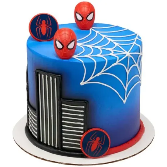 Marvel's Spider-Man Spider and Mask Cupcake Rings - set of 12 {3}