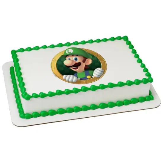 Super Mario Luigi Okie Dokie! Edible Cake Image PhotoCake {2}