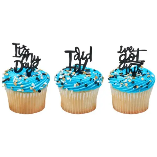 Graduation Inspiration Assortment Cupcake Cake Pics - set of 12 {3}