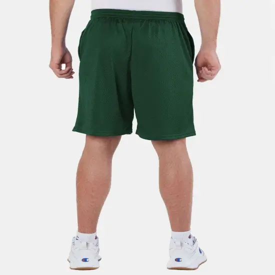 Champion&reg; Polyester Mesh Shorts with Pockets Athletic grey {3}