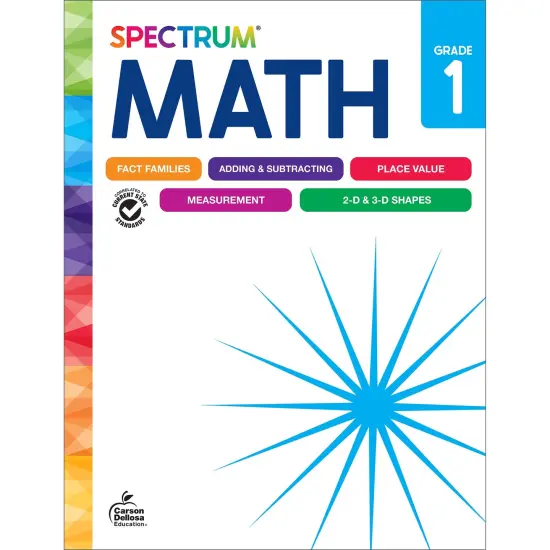 Spectrum Gr 1 Math Workbook {1}