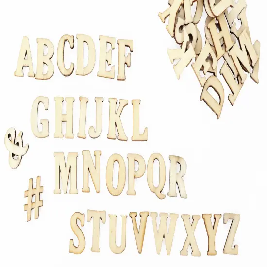 CousinDIY Unfinished Wood Alphabet Blocks .75" 54/Pkg-Serif {5}