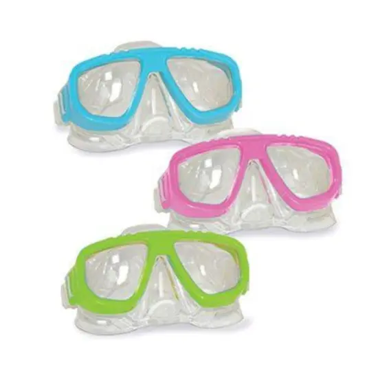 Swim Central Recreational Swim Mask for Kids - 6.75" - Sea Blue and Clear {4}
