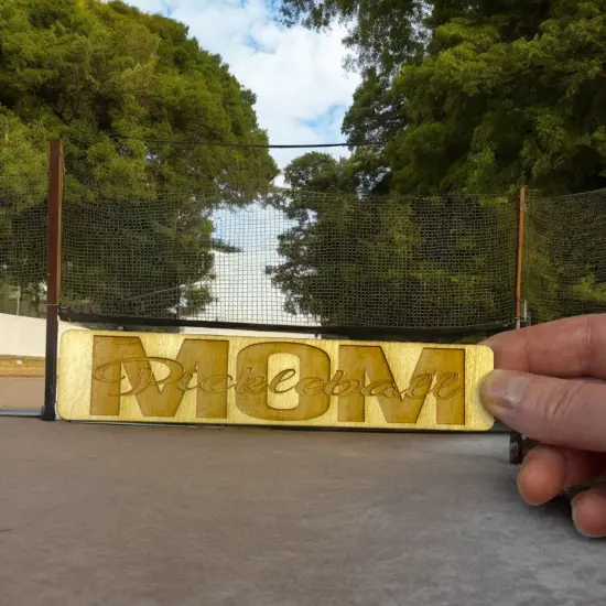 Bookmark - Pickleball Mom - Birch wood {6}