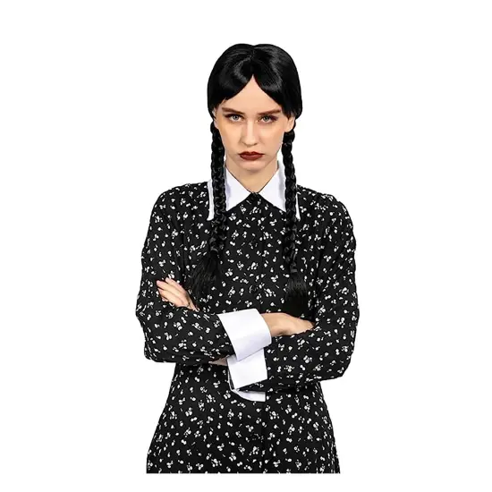 Weekday Adult Black Costume Wig {1}