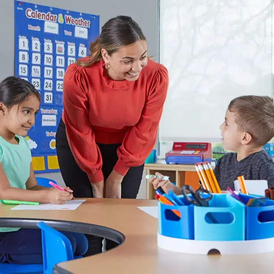 10 Piece set Art/Desk Organizer for Kids, Crayon/Homeschool Organizers and Storage Blue {3}