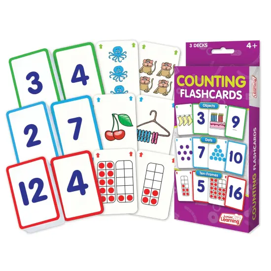 Counting Flashcards, 3 Sets Per Pack, 3 Packs {3}