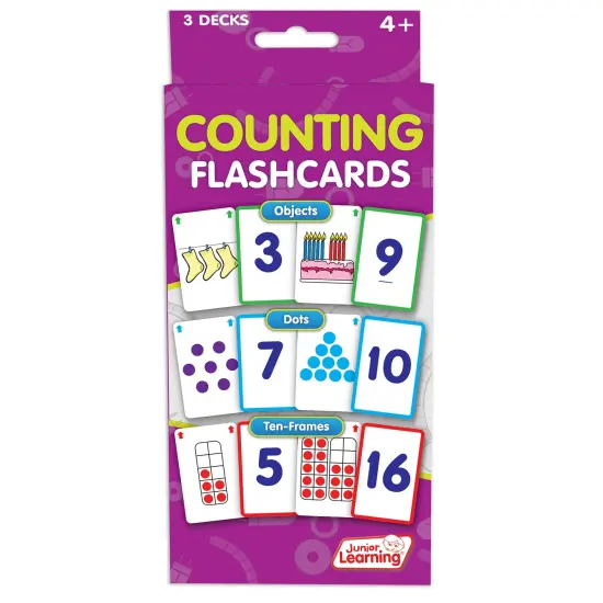 Counting Flashcards, 3 Sets Per Pack, 3 Packs {4}