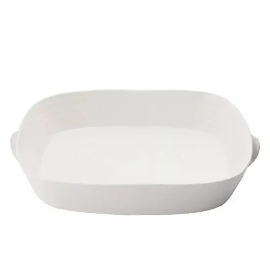 Portmeirion Sophie Conran Small 2.5 Pt Handled Rectangular Roasting Dish - White {4}