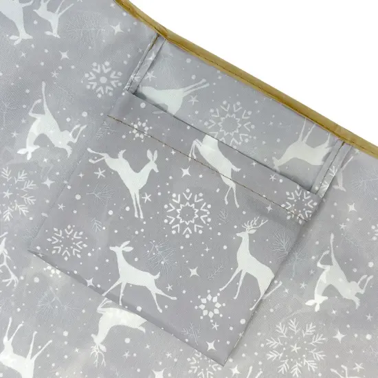 Wrapables Large Foldable Tote Nylon Reusable Grocery Bags, Dancing Deer {6}