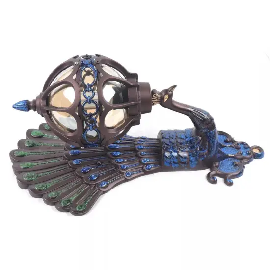 Waterproof Peacock Wall Lamp Bedroom Wall Sconce Outdoor Indoor Wall Light {3}