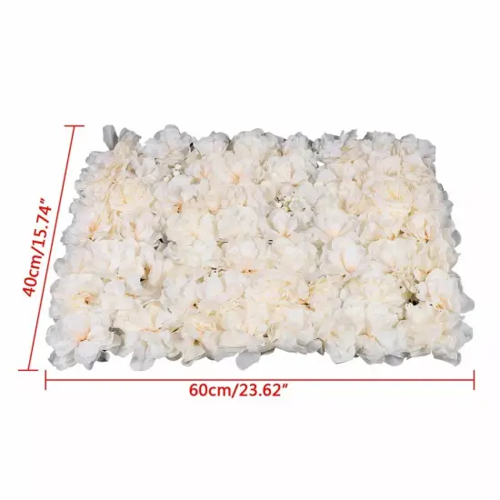 Artificial Fake Flower Hydrangea Wall Panel Banquet Wedding Backdrop Wall {5}