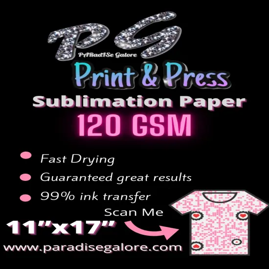 Sublimation PAPER (100 Sheets) 3 SIZES AVAILABLE {6}