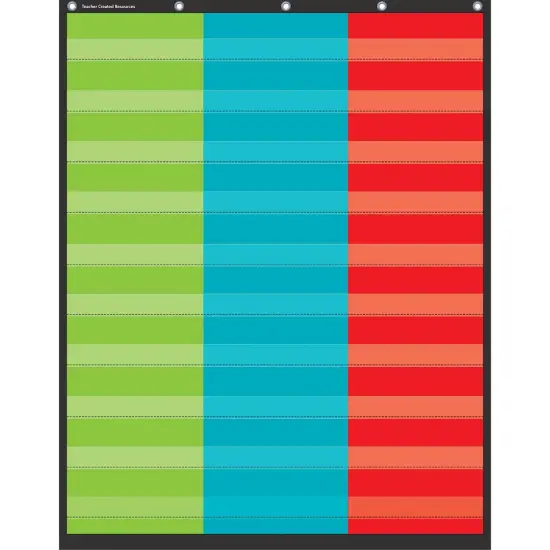 3 Column Pocket Chart, 34" x 44" {1}