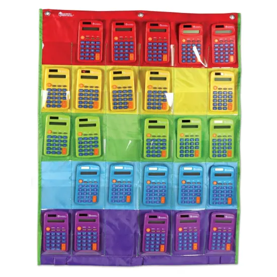 Rainbow Calculators & Storage Chart {2}