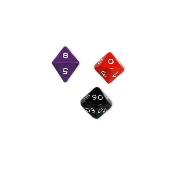 Sampler Set of Opaque Polyhedra Dice, 100 Count {3}