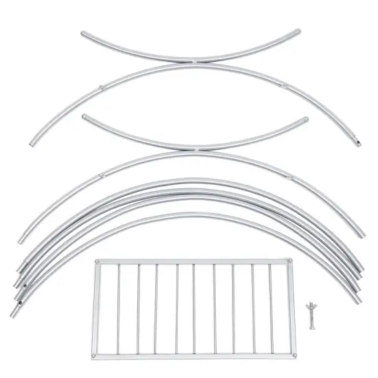 Round Cake Stand Flower Stand Floral Holder Wedding Decor Arch Decor Silver 77cm {3}