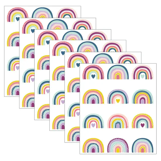 Oh Happy Day Rainbows Mini Accents, 36 Per Pack, 6 Packs {1}